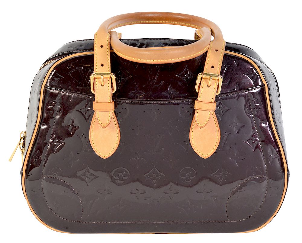 Appraisal: Louis Vuitton Armante Vernis Leather Handbag Louis Vuitton in Armante