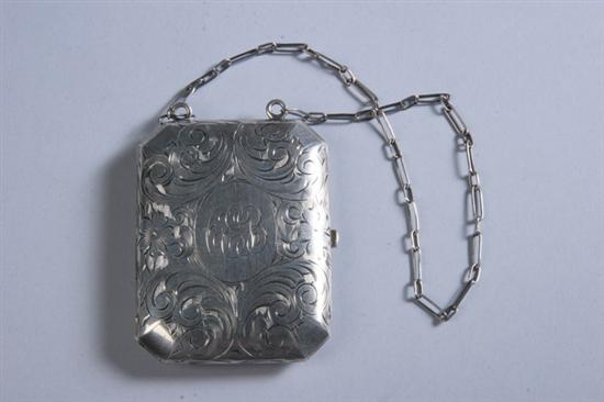 Appraisal: LADIES STERLING SILVER COIN PURSE COMPACT last quarter th century