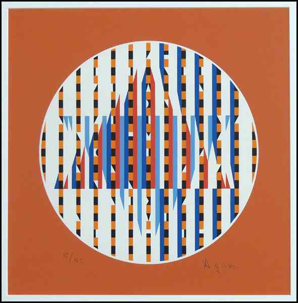 Appraisal: YAACOV AGAM ISREALI B STAR OF DAVID Serigraph edition Signed