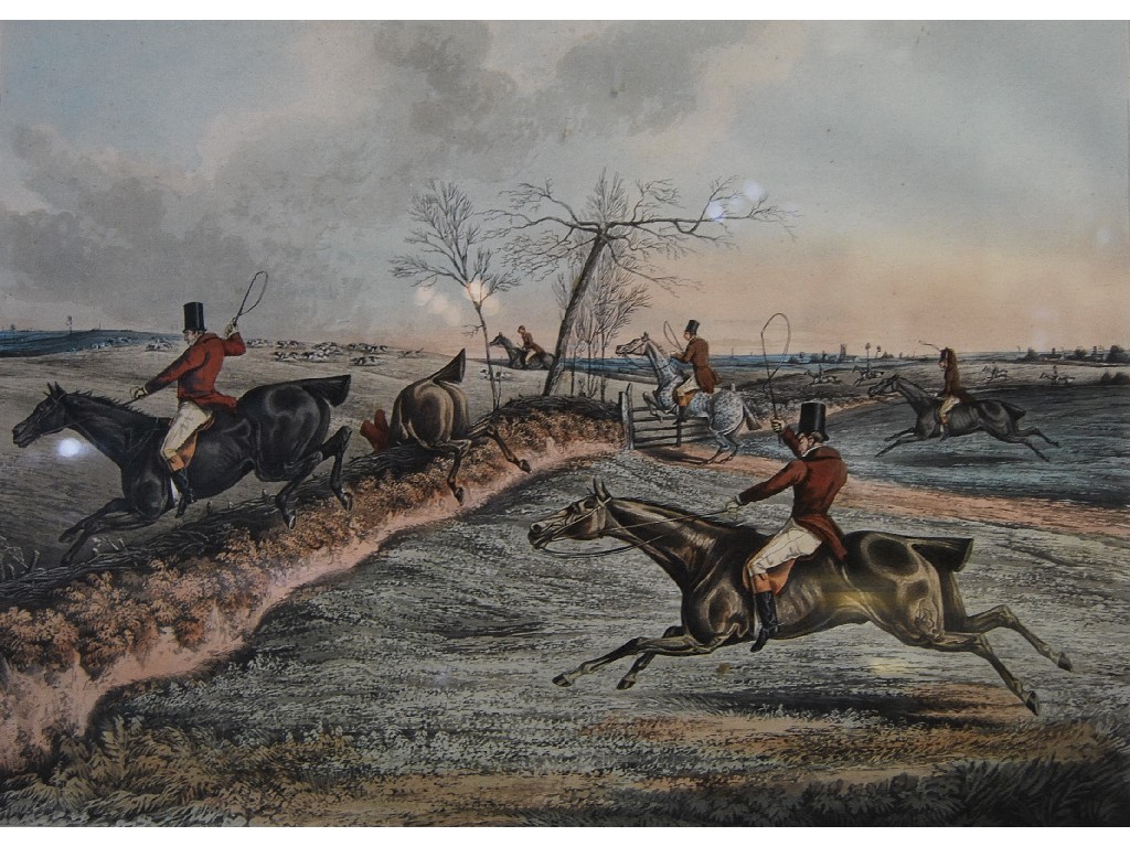 Appraisal: Henry Alken - Set of four coloured hunting prints engraved