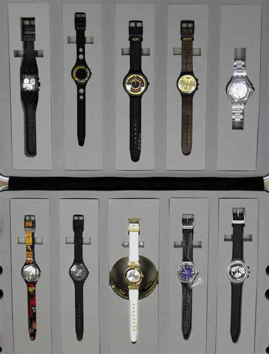 Appraisal: SWATCH The James Bond Collection comprising twenty watches to commemorate