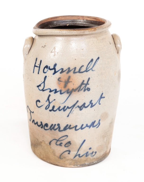 Appraisal: Third quarter th century Cobalt script label Hormell Smyth Newport