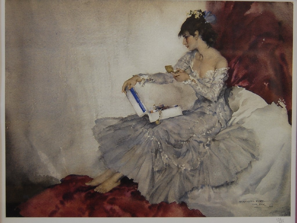 Appraisal: W Russell Flint - ltd ed print of lady in