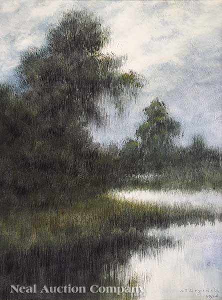 Appraisal: Alexander John Drysdale American New Orleans - Cypress Trees on