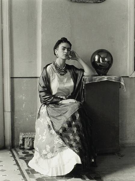 Appraisal: Manuel Alvarez Bravo Mexican - Frido Kahlo with Globe in