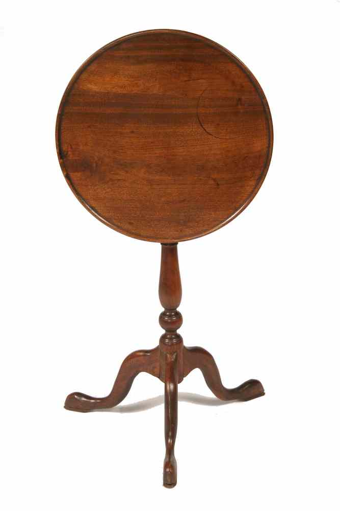 Appraisal: QUEEN ANNE STYLE TILT TOP CANDLESTAND - th c Queen