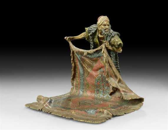 Appraisal: VIENNA BRONZE OF AN ARAB late th century Inscribed and