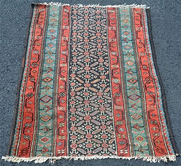 Appraisal: Antique Floral Pattern Oriental Area Rug Antique Floral Pattern Oriental