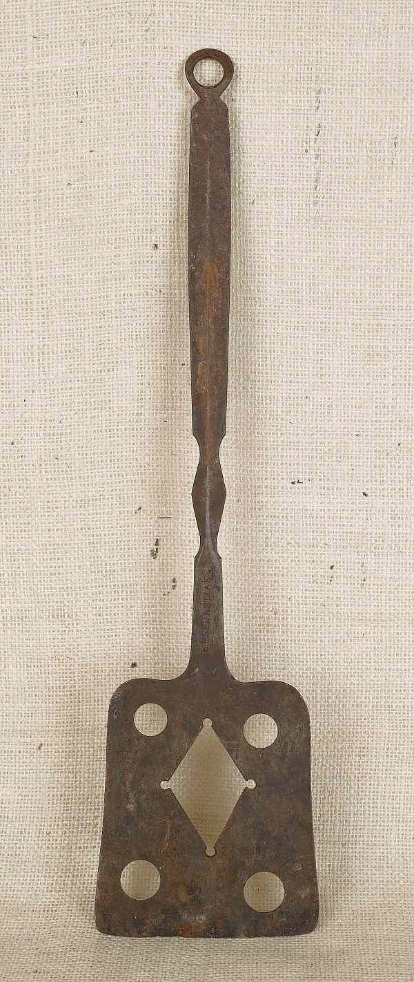 Appraisal: Pennsylvania wrought iron spatula th c stamped E P Sebastion