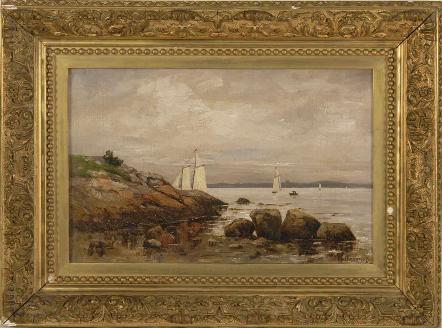 Appraisal: SYDNEY LAWRENCE BRACKETTAmerican - Rocks Low Tide Swampscott Mass'' Signed