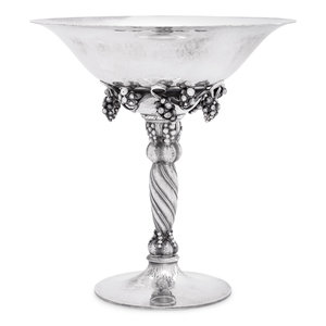 Appraisal: A Georg Jensen Silver Compote Copenhagen th Century marked for