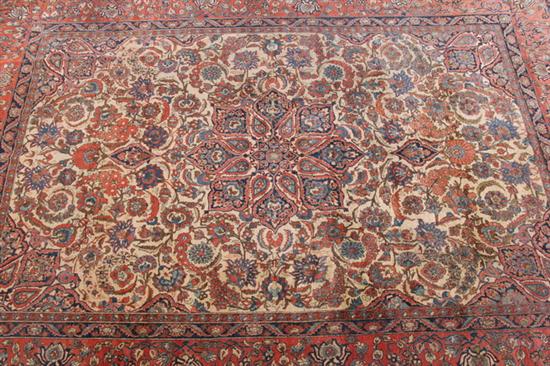 Appraisal: ANTIQUE PERSIAN MASHAD RUG App ft x ft This rug