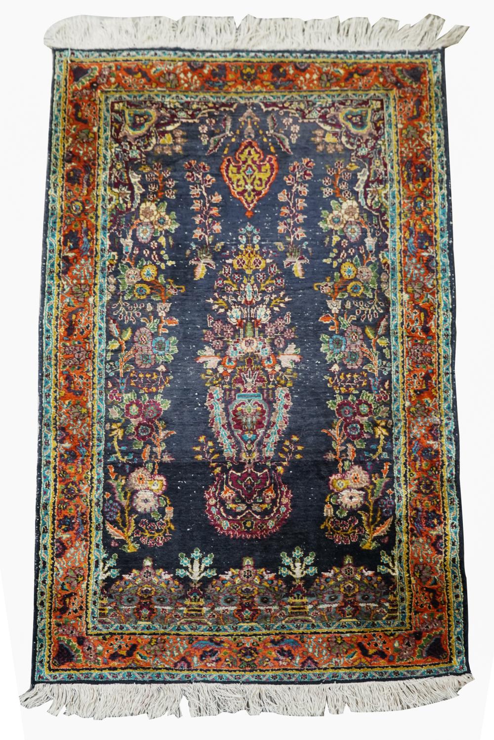 Appraisal: PERSIAN CARPETblue field ' x ' Condition