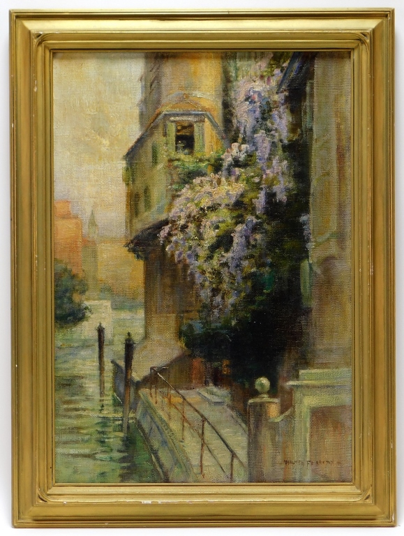 Appraisal: WALTER FRANCIS BROWN IMPRESSIONIST PAINTING Rhode Island Italy - Depicts