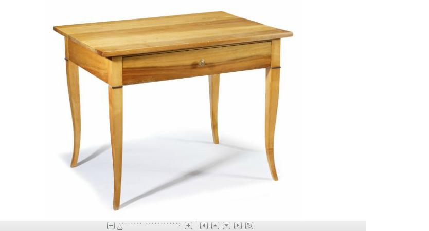 Appraisal: Biedermeier fruitwood side table late th century