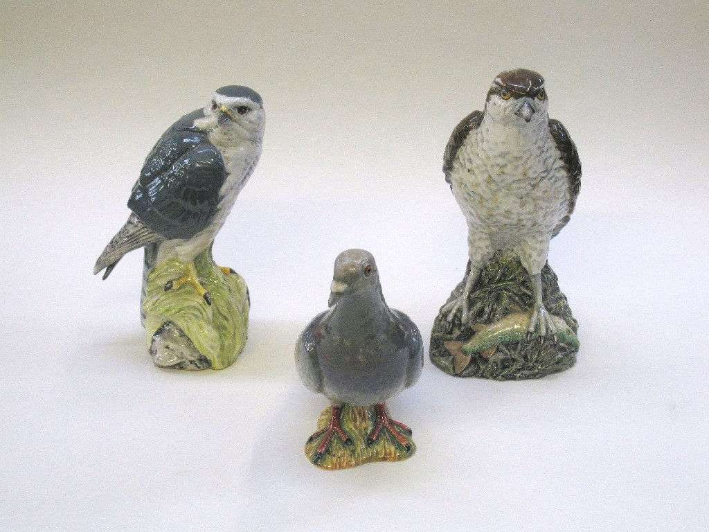 Appraisal: Beswick figure of a pigeon model no and two Beswick