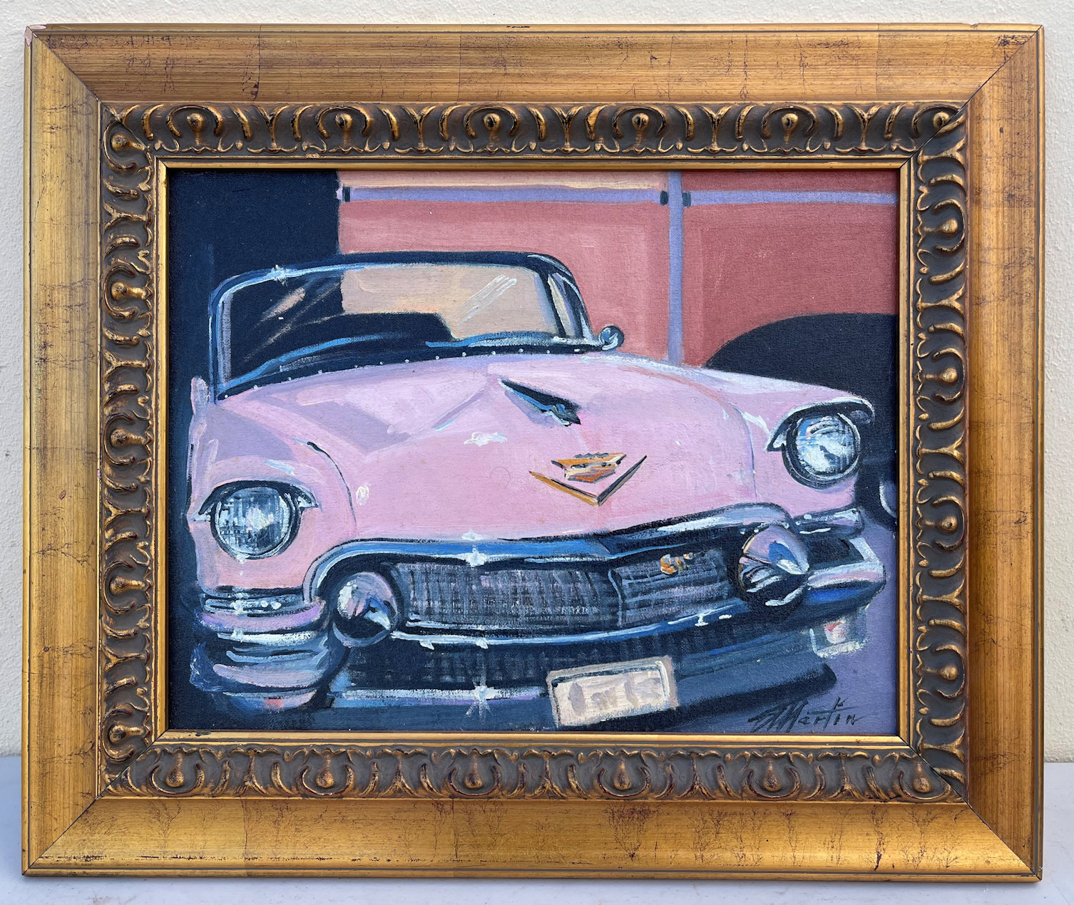 Appraisal: MARTIN Scott American b ' Pink Cadillac Oil Canvas ''