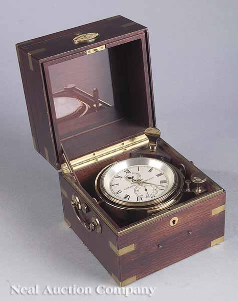 Appraisal: A Hamilton Seven-Day Marine Chronometer c marked Hamilton Lancaster P