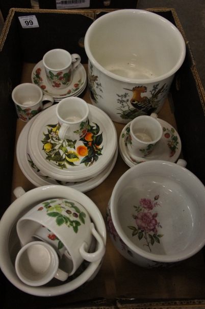 Appraisal: A collection of Portmeirion Botanical Dinner Wares to include Storage