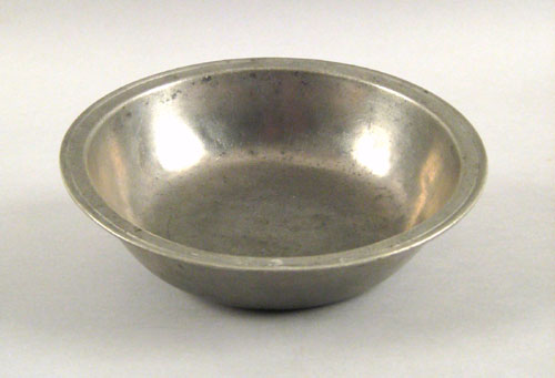 Appraisal: Philadelphia pewter Love basin late th c h w