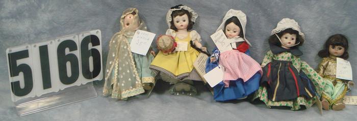 Appraisal: Madame Alexander International Dolls lot Hard plastic sleepy eyes all