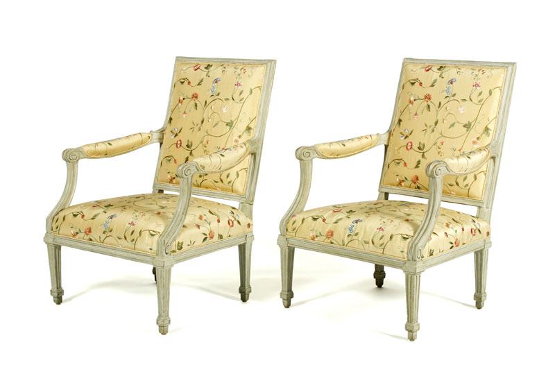 Appraisal: - th C Set of Louis XVI A La Reine