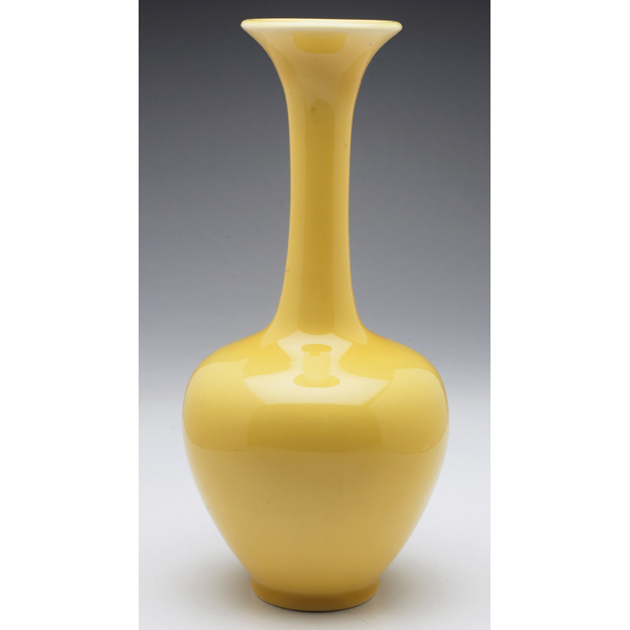 Appraisal: Rookwood vase bulbous shape covered in a yellow hi-glaze w