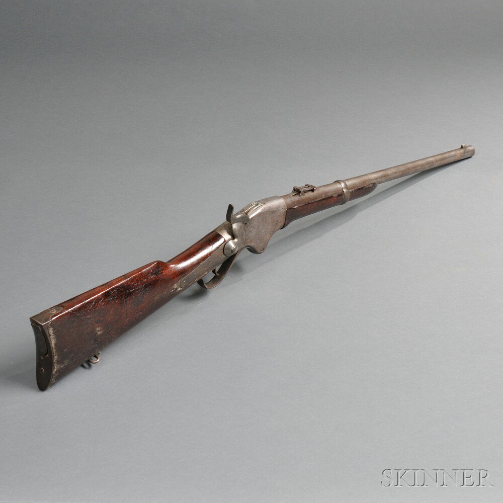 Appraisal: Spencer Carbine c late th century serial number walnut stock