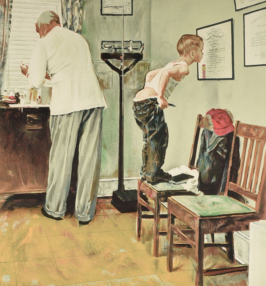 Appraisal: NORMAN ROCKWELL American - A SATURDAY EVENING POST COVER PRINT