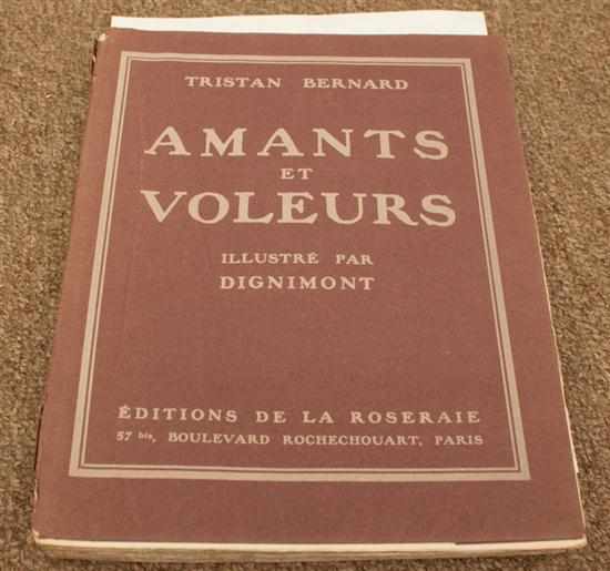 Appraisal: Fine Press Illustrated Tristan Bernard ''Amants et Voleures '' illus