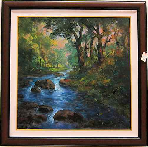 Appraisal: MICHAEL SCHOFIELD OIL ON CANVAS Florida born Landscape titled ''Comfort