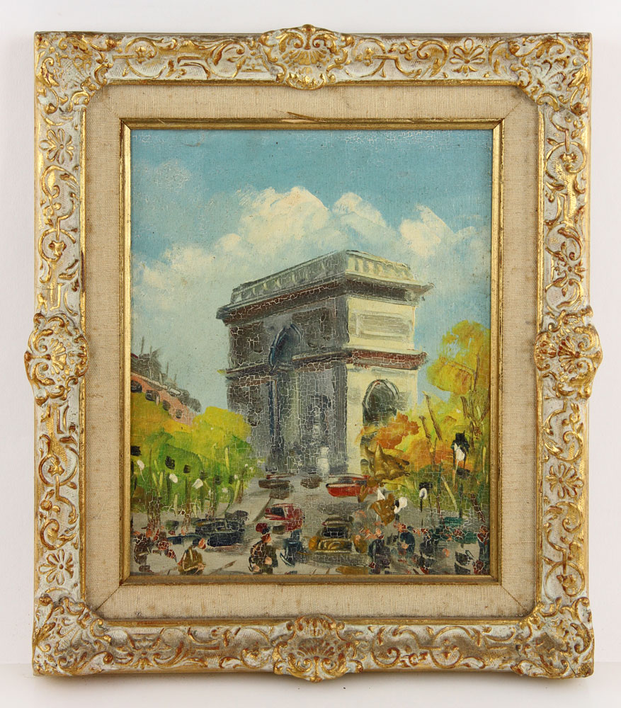 Appraisal: - Paris View of Arc de Triomphe O M Paris