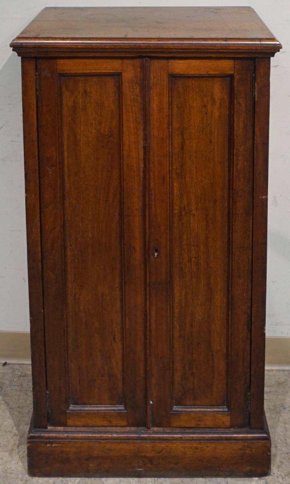 Appraisal: GEORGIAN STYLE MAHOGANY NARROW CABINET X X IN X X