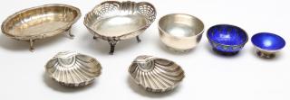 Appraisal: Sterling Silver Dishes Assorted inc Danish Sterling silver nut or