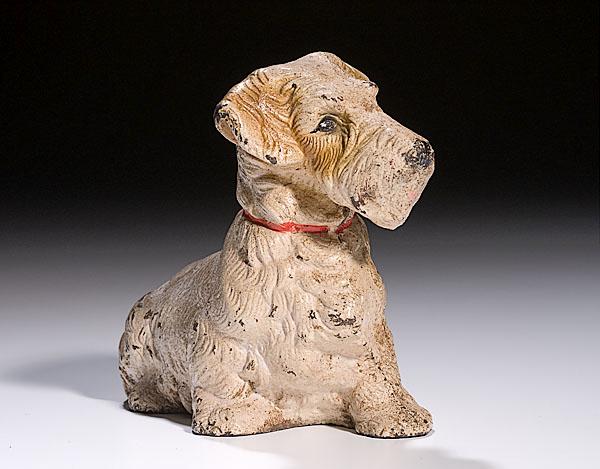 Appraisal: RARE SEALYHAM TERRIER DOOR STOP American ca of painted cast