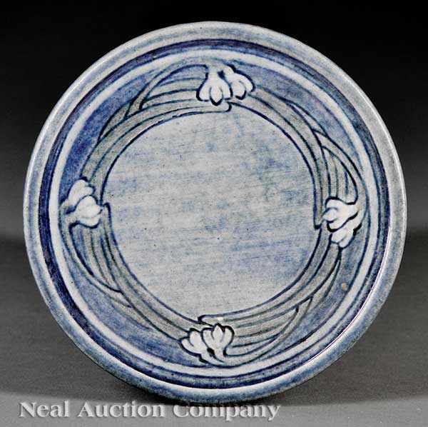 Appraisal: A Newcomb College Art Pottery High Glaze Trivet decorated by