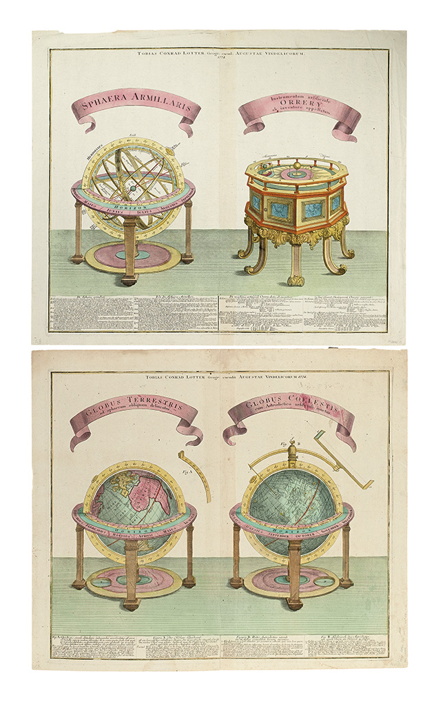 Appraisal: LOTTER TOBIAS CONRAD Sphaera Armillaris Instrumentum artificiale Orrery Globus Terrestris