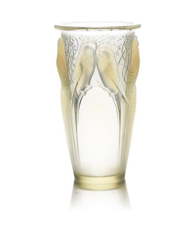 Appraisal: Ren Lalique French - 'Ceylan' a Vase design opalescent glass