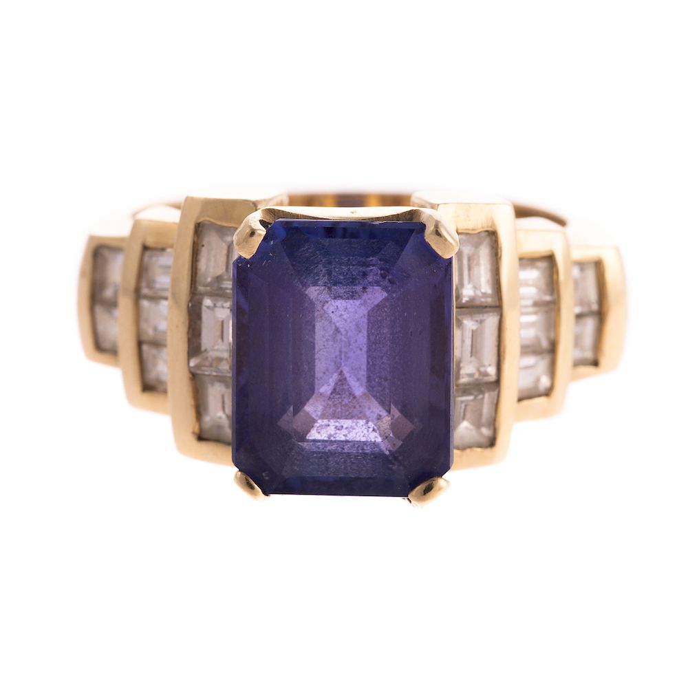 Appraisal: A Le Vian Tanzanite Diamond Ring in K K yellow