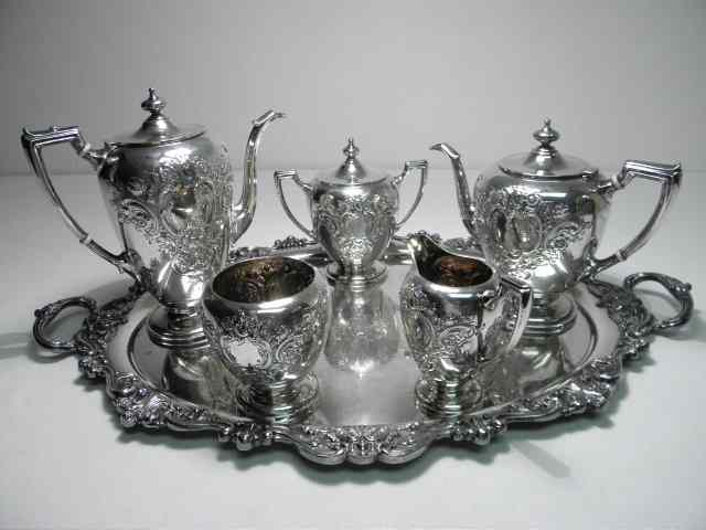 Appraisal: Reed and Barton sterling silver five piece tea set with