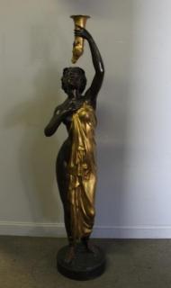 Appraisal: After A Carrier Lifesize Bronze Beauty A nice quality bronze