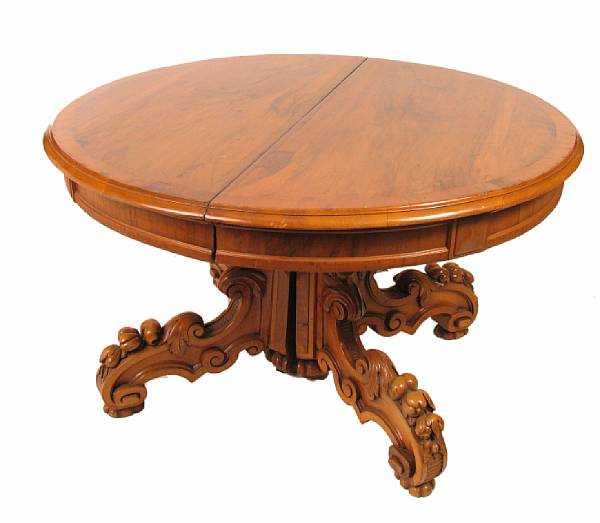 Appraisal: An Italian Baroque style extension dining table height in overall