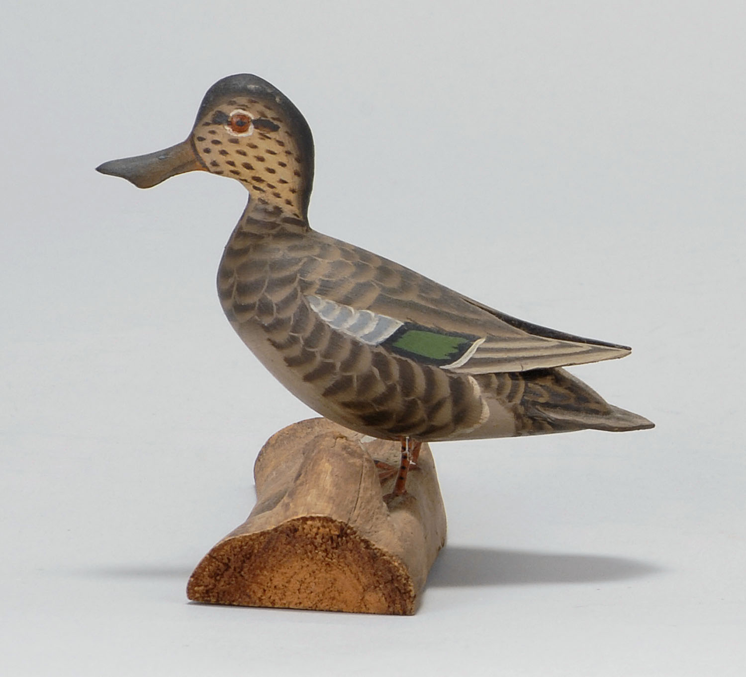 Appraisal: MINIATURE SHOVELER HEN By James Lapham of Dennis Port Massachusetts