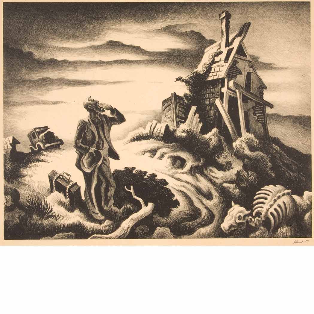 Appraisal: Thomas Hart Benton - PRODIGAL SON FATH Lithograph signed in