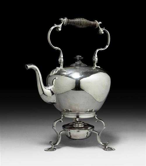 Appraisal: WATER KETTLE ON RECHAUD Zurich End of the th century