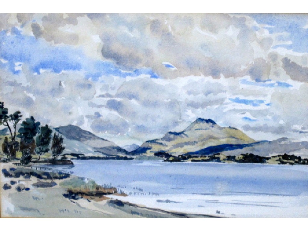 Appraisal: Watercolour loch scene Unsigned