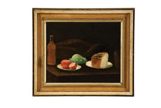 Appraisal: STILL LIFE WITH BREAD EARLY TH CENTURY Oil on canvas