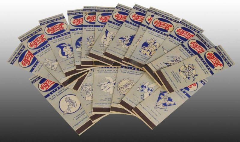 Appraisal: Complete Set -Piece Pepsi Matchbook Covers Description Circa s Most