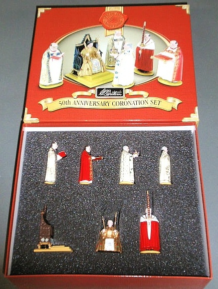 Appraisal: Boxed seven-piece set of Britains th Anniversary Coronation tallest piece