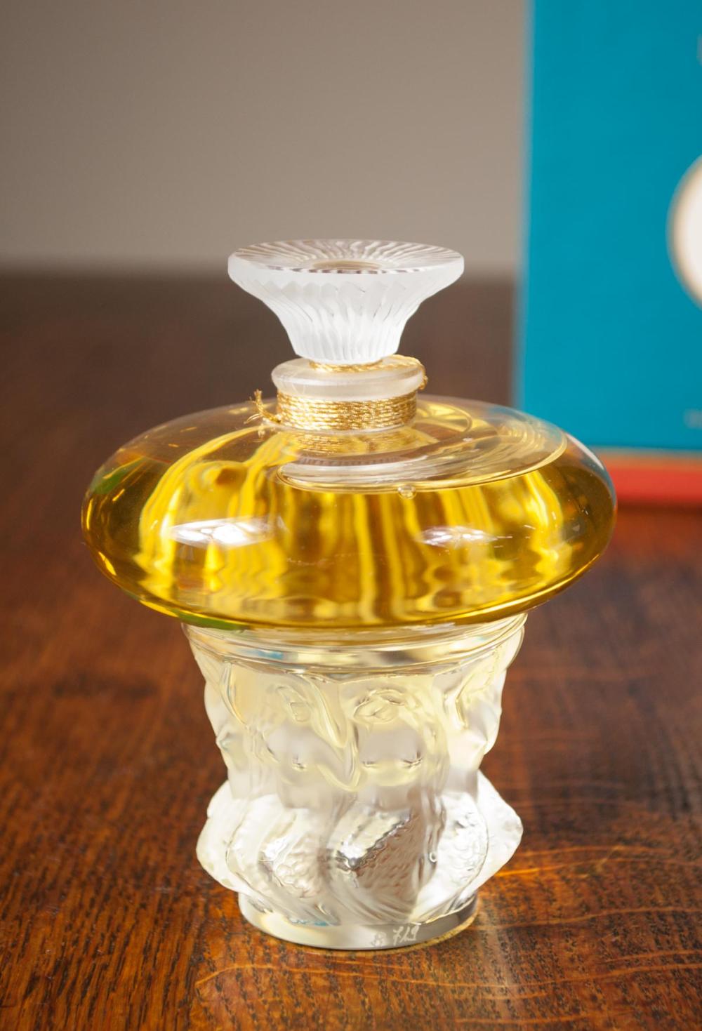 Appraisal: LALIQUE LES SIRENES CRYSTAL PERFUME Flacon Collection Edition bottle depicting